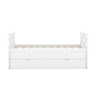 Multi-Functional Daybed With Storage Drawers And Trundle Bed