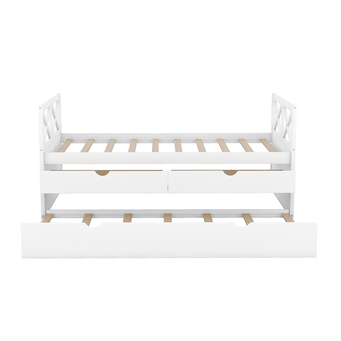 Multi-Functional Daybed With Storage Drawers And Trundle Bed