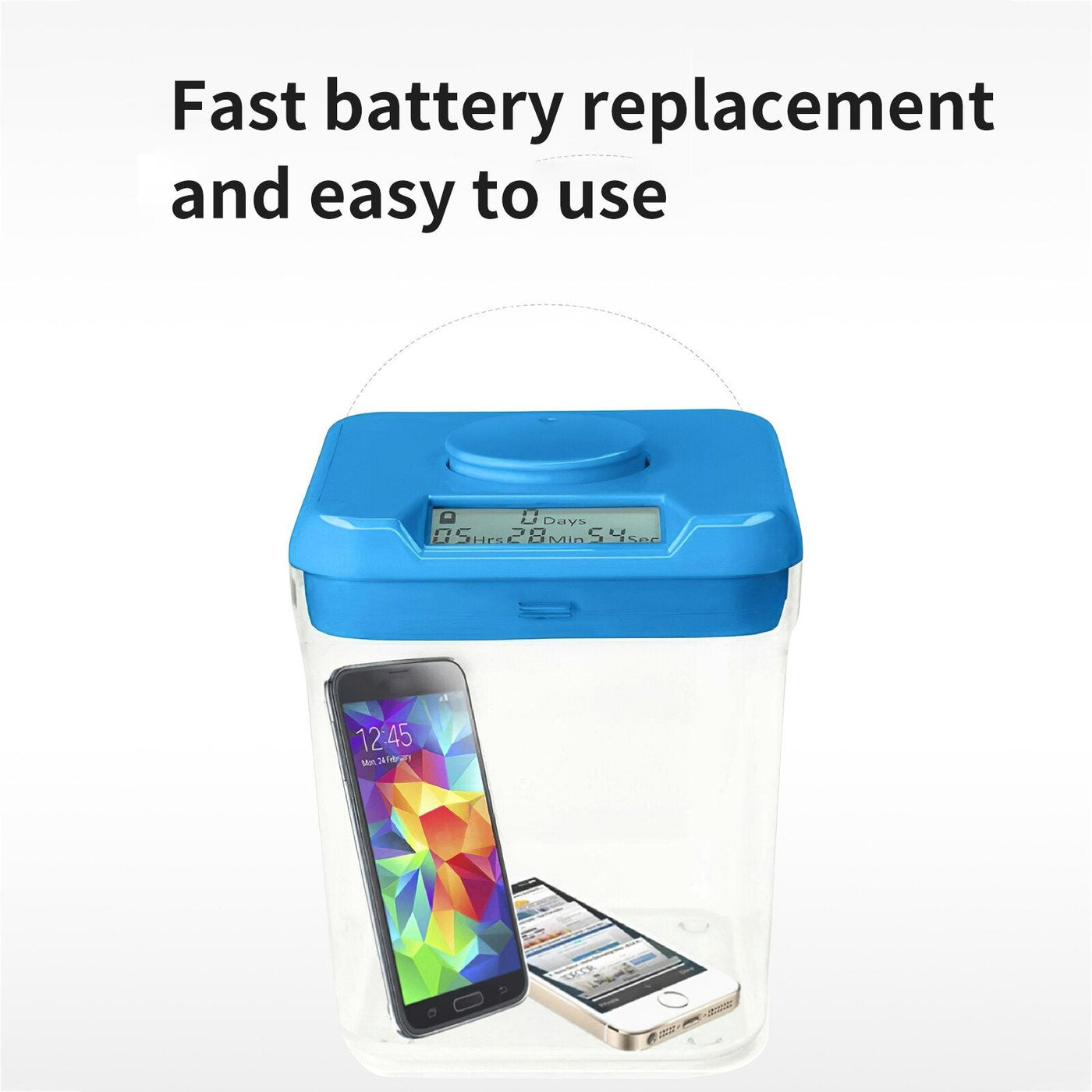 Time Lock Storage Container Transparent Secure Safe Box