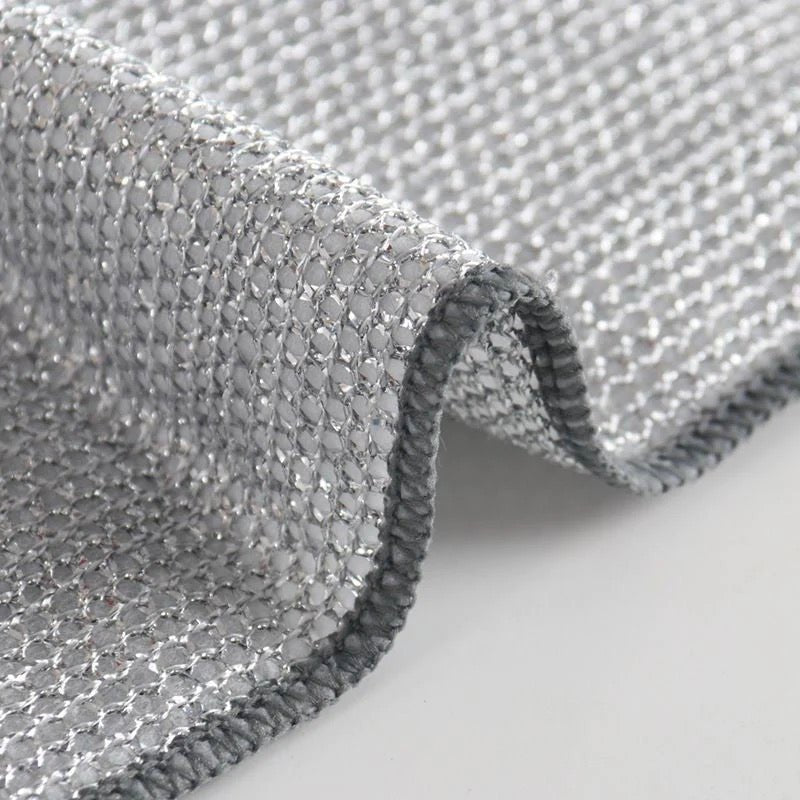 Multipurpose Wire Dishwashing Rag Reusable Wet Dry Cleaning Cloth