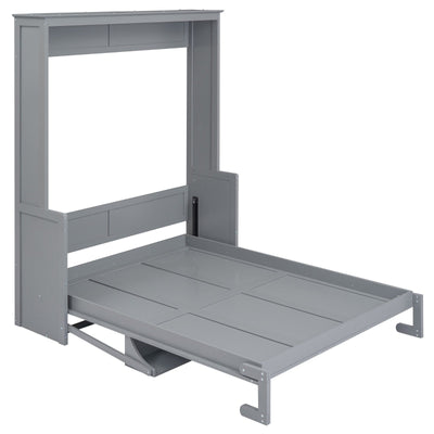 Murphy Queen Size Bed With Built-In Shelf For Space Saving