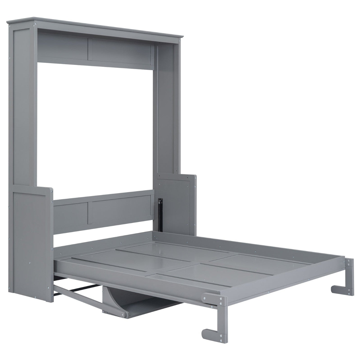 Murphy Queen Size Bed With Built-In Shelf For Space Saving