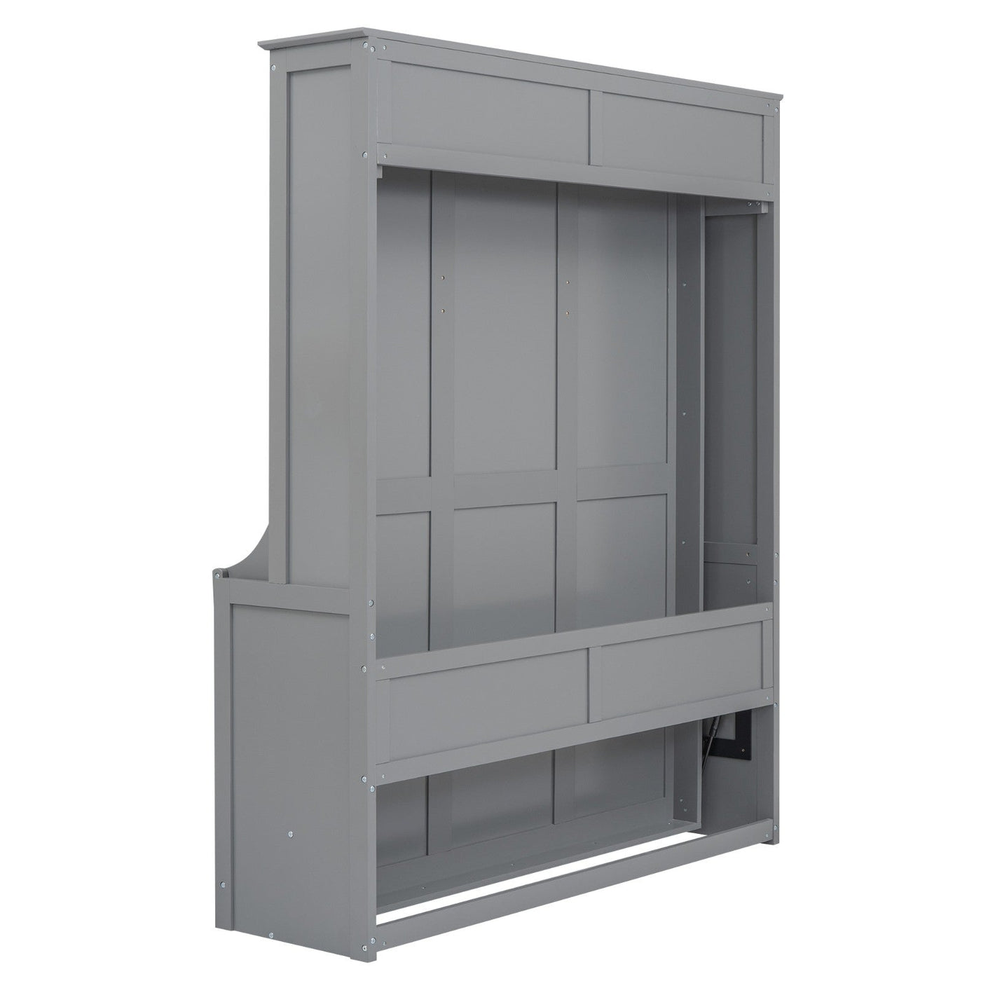 Murphy Queen Size Bed With Built-In Shelf For Space Saving