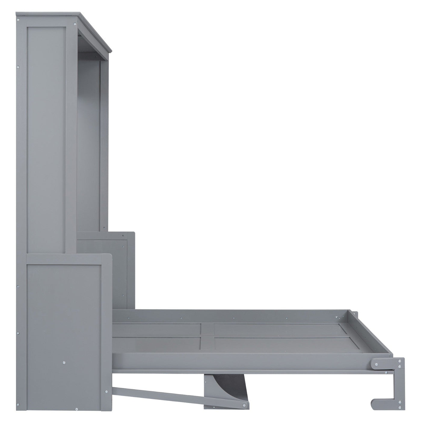Murphy Queen Size Bed With Built-In Shelf For Space Saving