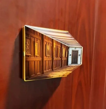 3D Wooden Wall Lamp LED Vision Lights Fun Action Figure Night Light
