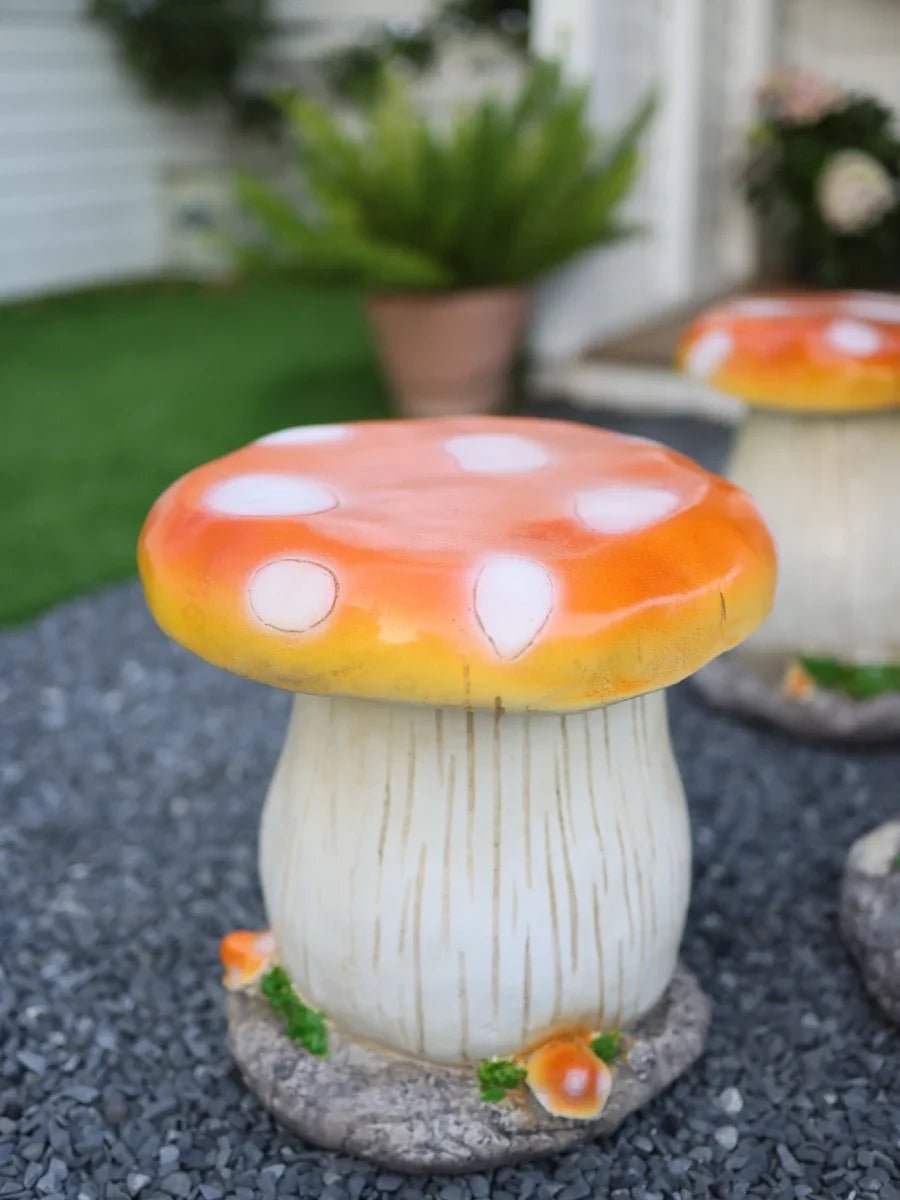 Mushroom Outdoor Garden Table And Chair Set For Balcony Courtyard