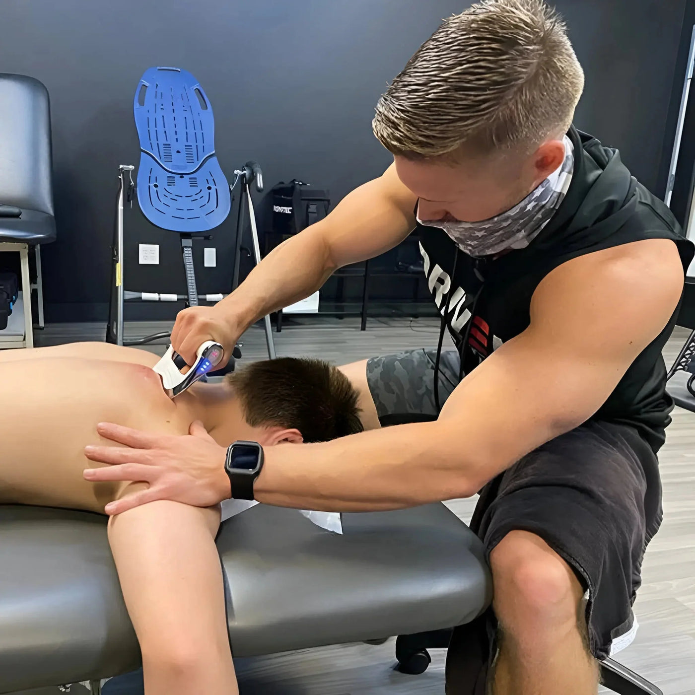 Myofascial Release Therapy Device With Microcurrent Vibration Muscle Stimulator