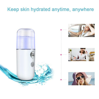 Nano Mist Sprayer Rechargeable Portable Facial Hydration Device