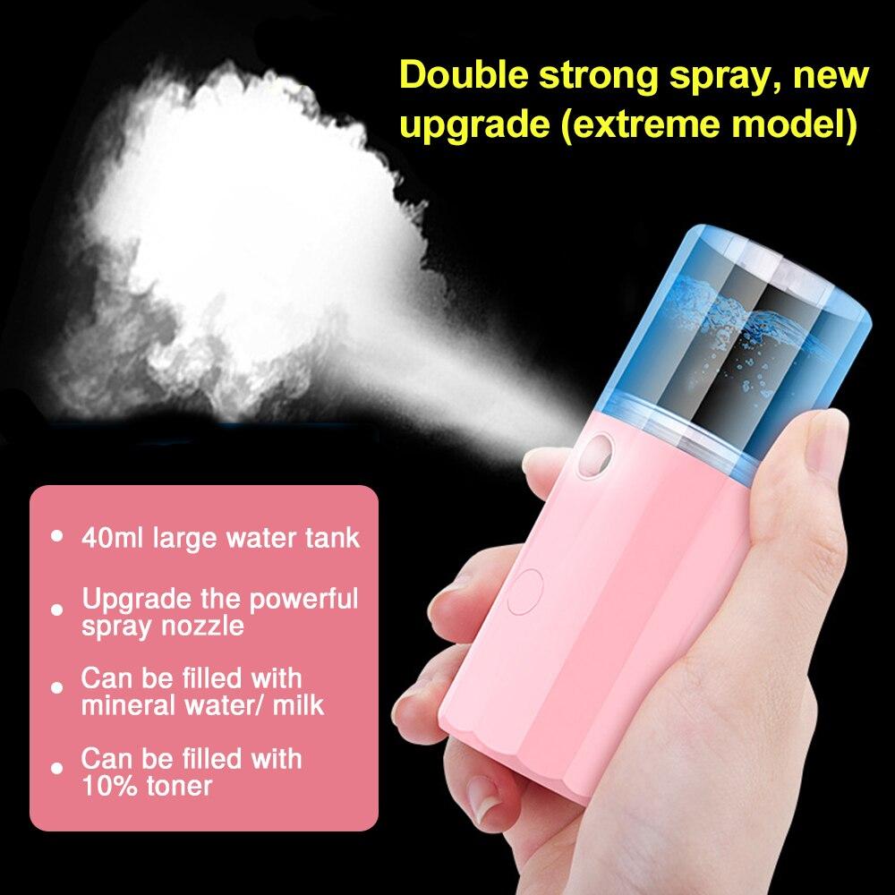 Nano Mist Sprayer Rechargeable Portable Facial Hydration Device