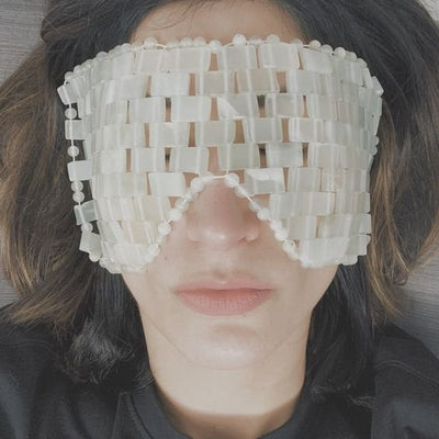 Natural Jade Eye Mask Cooling Hot Therapy Stone For Relaxation