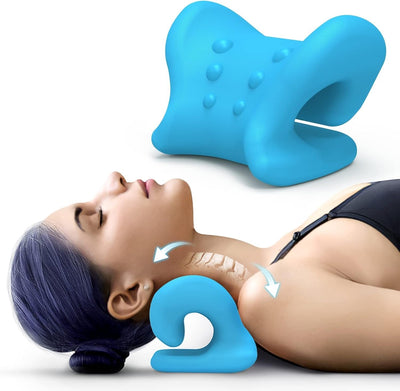 Neck Cloud Massage Pillow For Cervical Traction Spine Alignment Relaxation