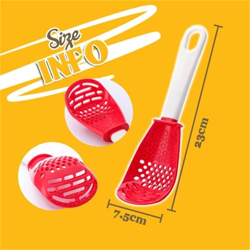 Multifunctional Kitchen Spoon For Cooking And Serving Tasks
