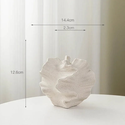 Nordic Ceramic Vase Petal Design Elegant Curves For Home Decor