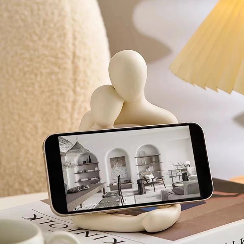 Nordic Couple Statue Table Lamp Ceramic Romantic Bedroom Decor