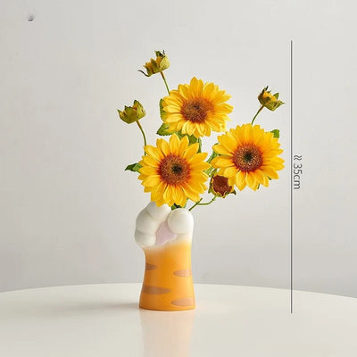 Nordic Cat Claw Vase Stylish Floral Pot For Creative Home Decor