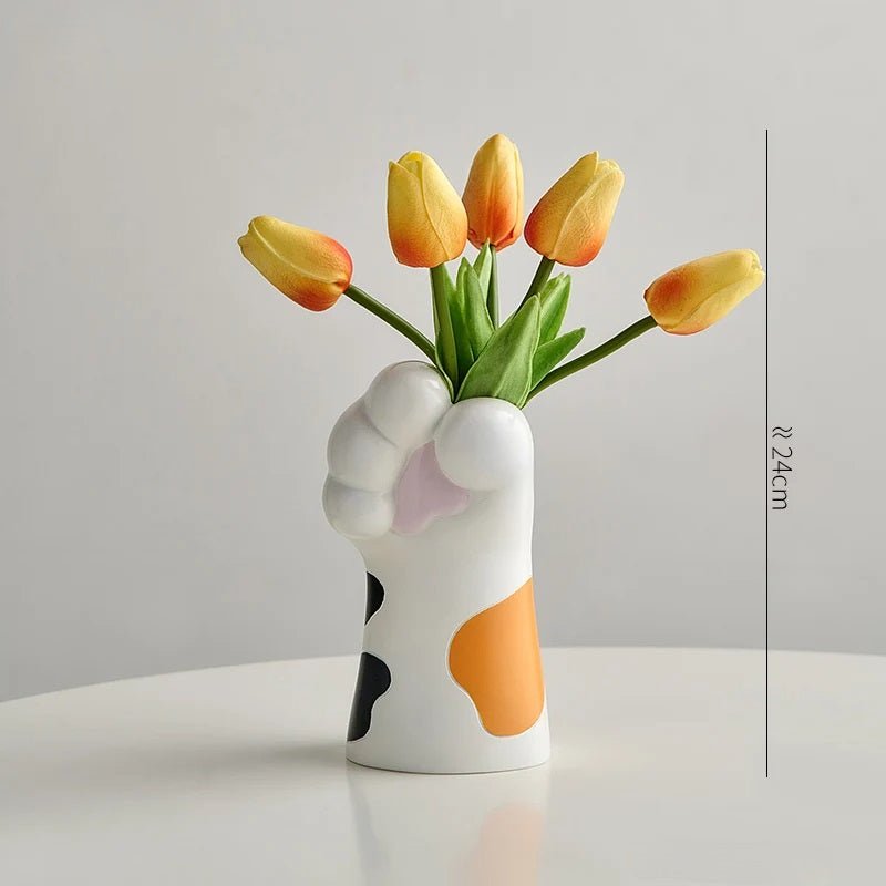 Nordic Cat Claw Vase Stylish Floral Pot For Creative Home Decor