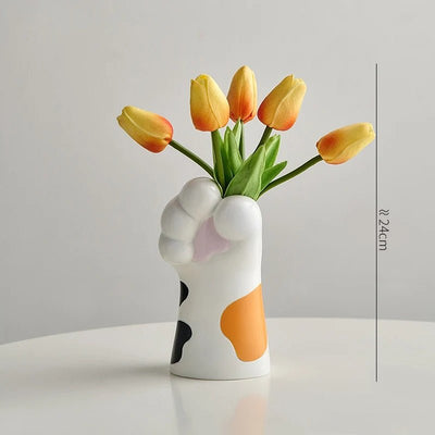 Nordic Cat Claw Vase Stylish Floral Pot For Creative Home Decor