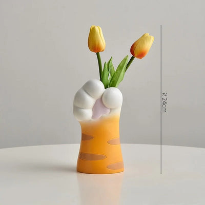 Nordic Cat Claw Vase Stylish Floral Pot For Creative Home Decor