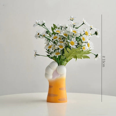 Nordic Cat Claw Vase Stylish Floral Pot For Creative Home Decor