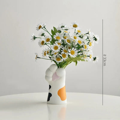 Nordic Cat Claw Vase Stylish Floral Pot For Creative Home Decor