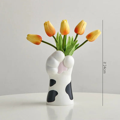 Nordic Cat Claw Vase Stylish Floral Pot For Creative Home Decor