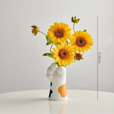 Nordic Cat Claw Vase Stylish Floral Pot For Creative Home Decor
