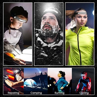 Rechargeable LED Work Headlamp With Wide-Angle Brightness