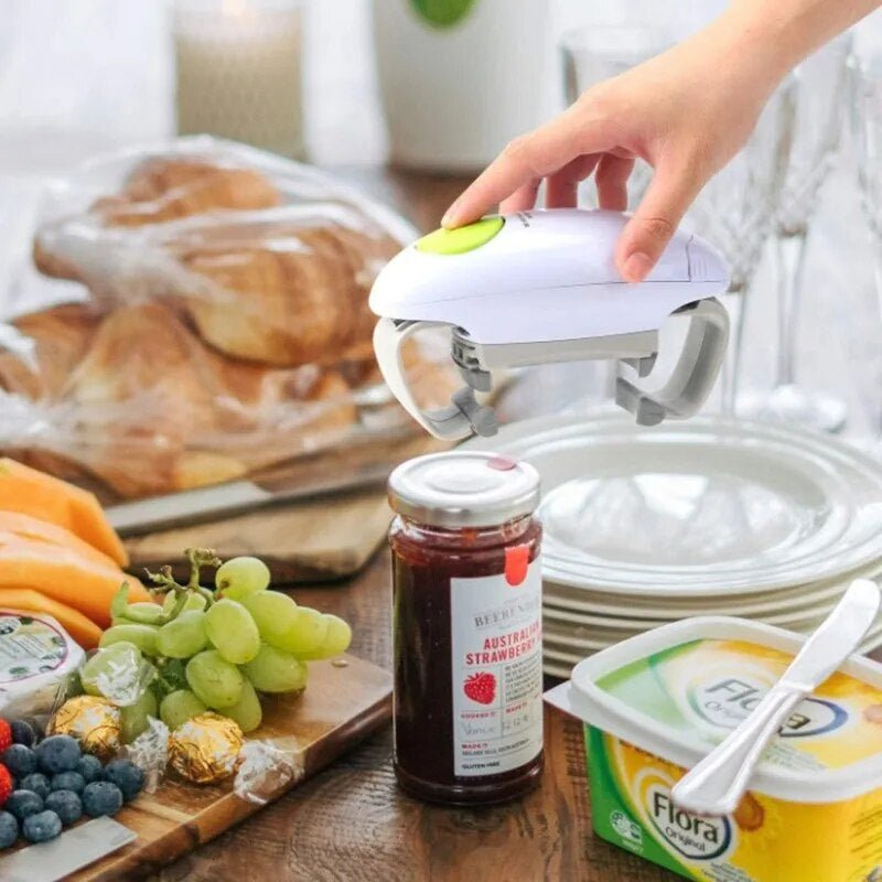 Electric Jar Opener Handsfree One Tap Easy Automatic Jar Opener