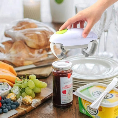 Electric Jar Opener Handsfree One Tap Easy Automatic Jar Opener