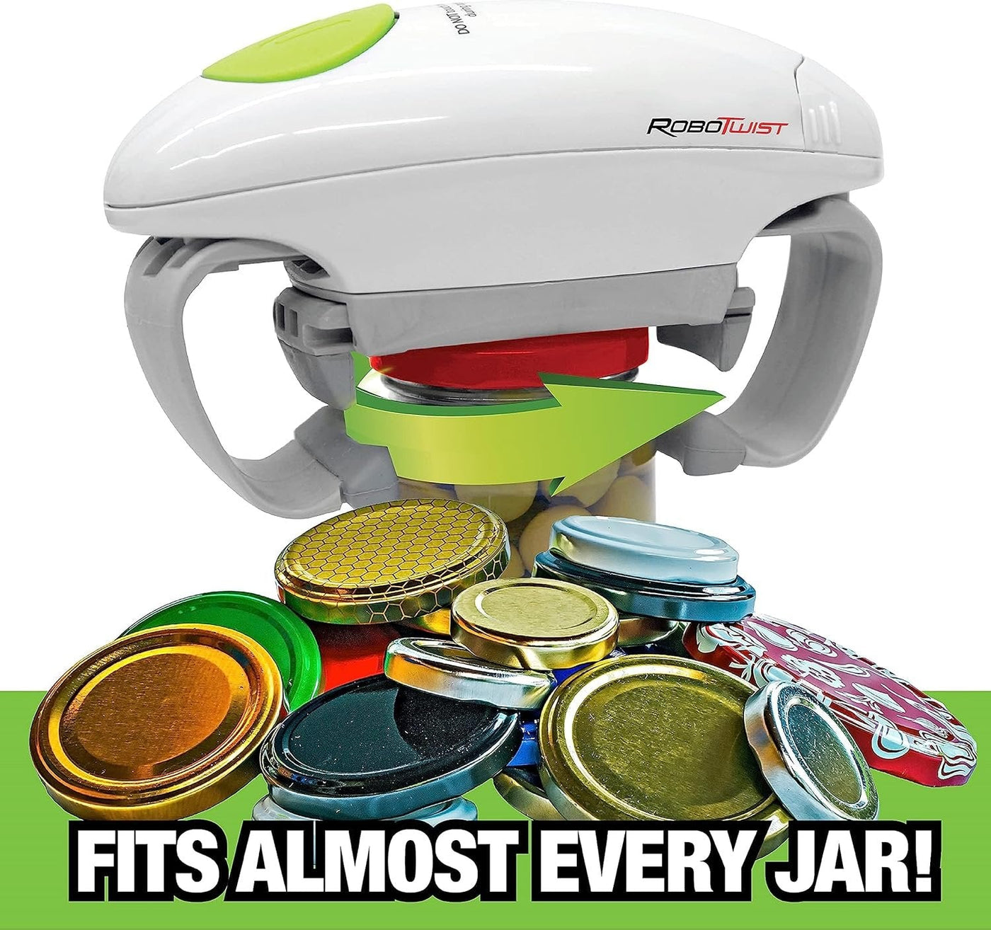 Electric Jar Opener Handsfree One Tap Easy Automatic Jar Opener