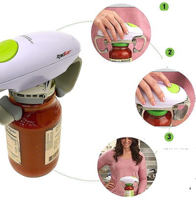 Electric Jar Opener Handsfree One Tap Easy Automatic Jar Opener