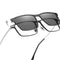 Polarized Magnetic Clip-On Glasses With Night Vision Titanium Frame