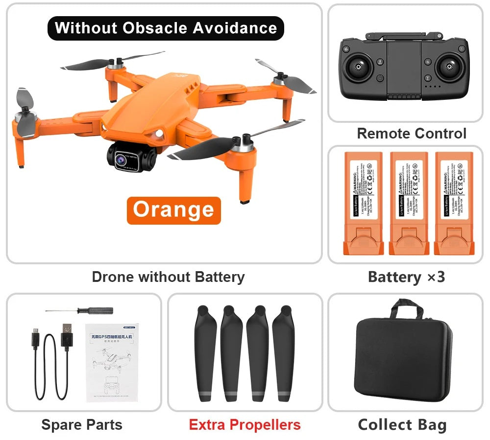 RC Drone With 8K Camera GPS 5G Dual Lens 2-Axis Gimbal
