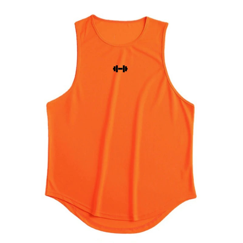 Men's Gym Tank Top Sleeveless Quick-Dry Workout Shirt For Fitness