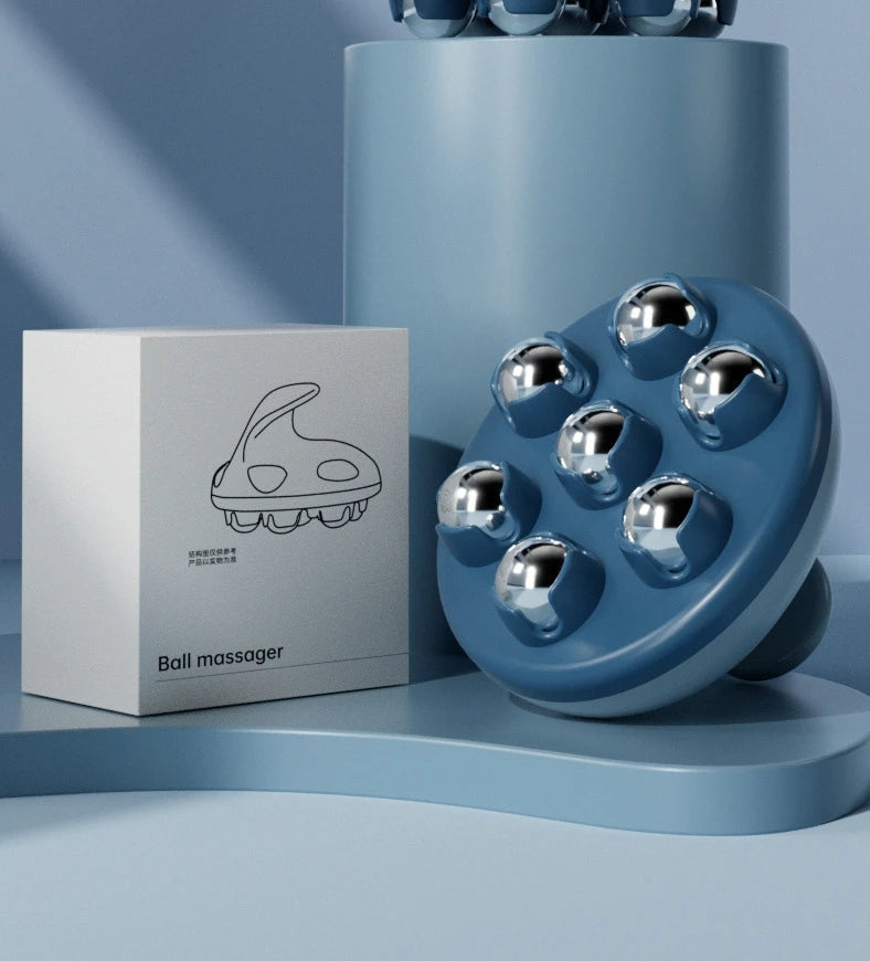 Deep Tissue Massage Roller Ball 7-Bead Muscle Relaxation Massager