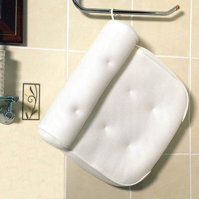 Orthopedic Bath Pillow Breathable 3D Mesh Headrest Cushion With Suction Cups