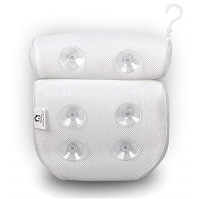 Orthopedic Bath Pillow Breathable 3D Mesh Headrest Cushion With Suction Cups