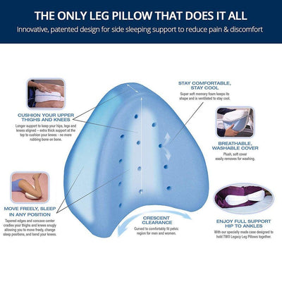 Orthopedic Leg Pillow Memory Foam Support Cushion For Comfort