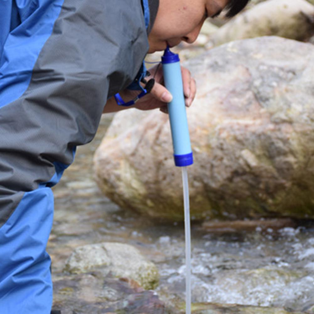 Portable Water Purifier Straw For Outdoor Survival And Hiking