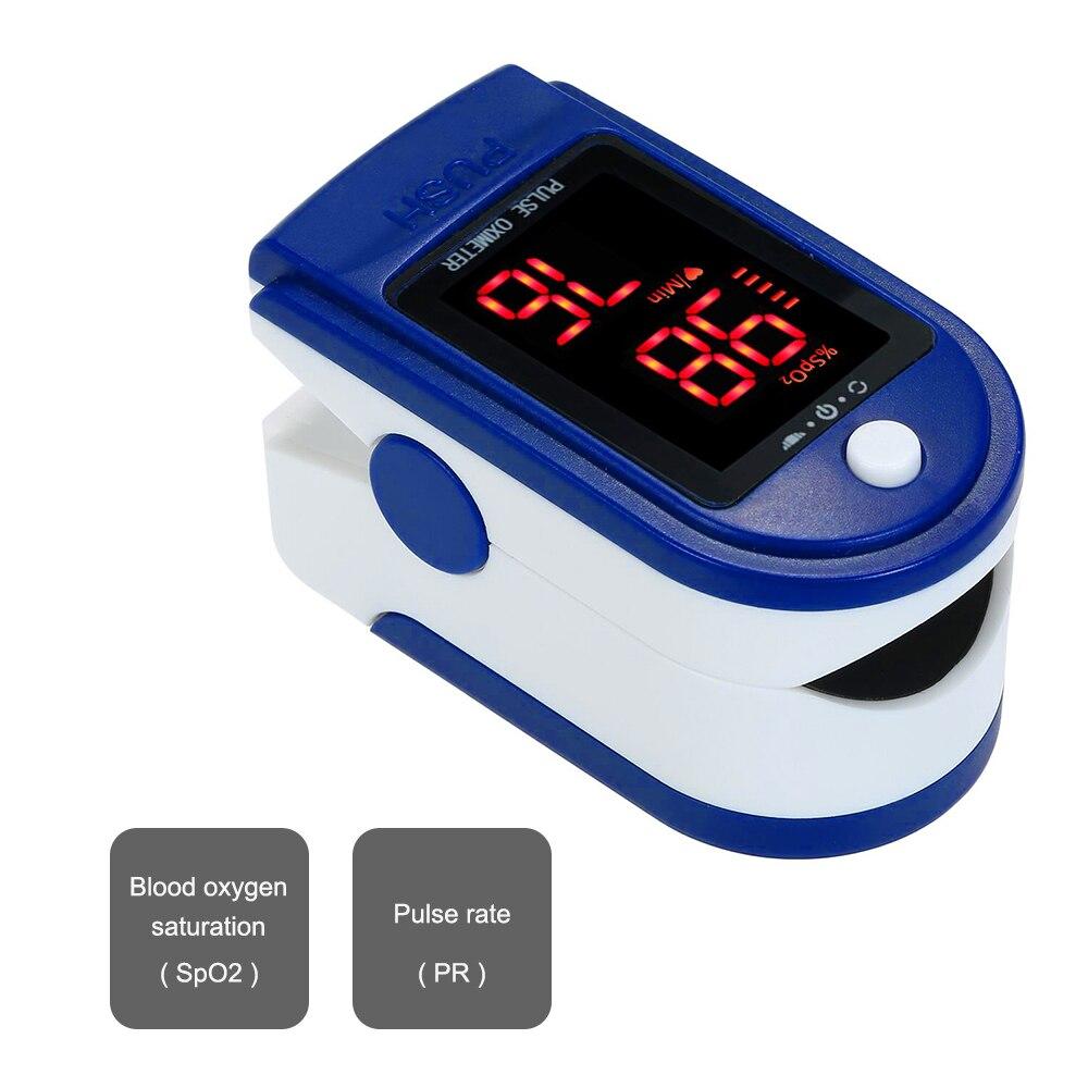 Fingertip Pulse Oximeter With SpO2 PR Value And Waveform Display