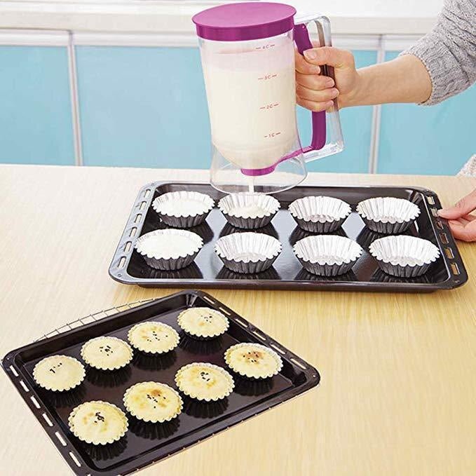 Pancake Batter Dispenser 900ML For Pancakes Waffles Muffins Crepes