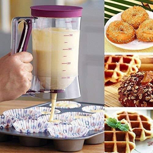 Pancake Batter Dispenser 900ML For Pancakes Waffles Muffins Crepes