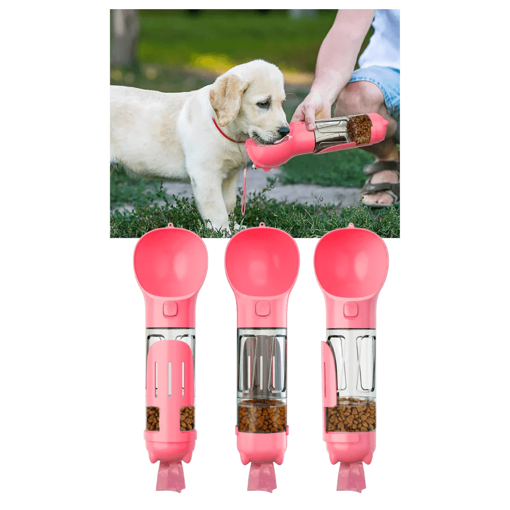 Pawpal 4 In 1 Dog Water Bottle Walk Companion Accessory