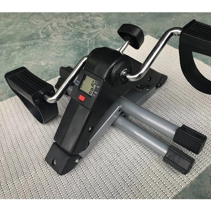 Portable Under Desk Exercise Bike Foldable Pedal Exerciser With LCD Display