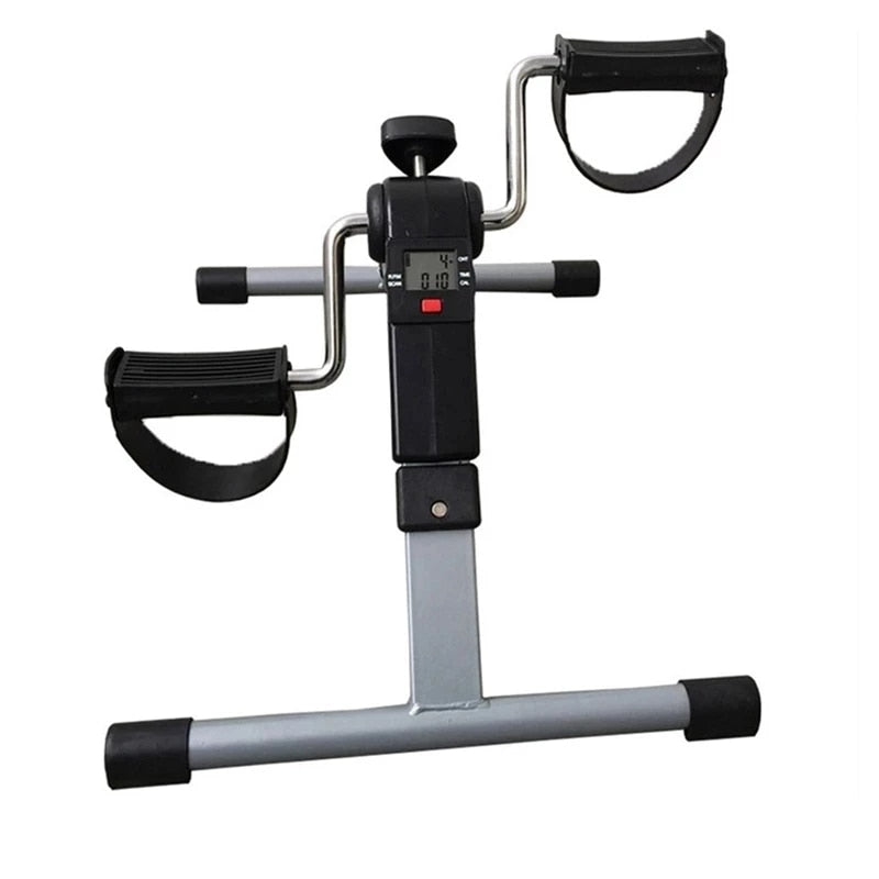 Portable Under Desk Exercise Bike Foldable Pedal Exerciser With LCD Display