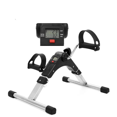 Portable Under Desk Exercise Bike Foldable Pedal Exerciser With LCD Display