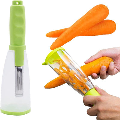 Food Peeler With Storage Container For Easy Food Preparation