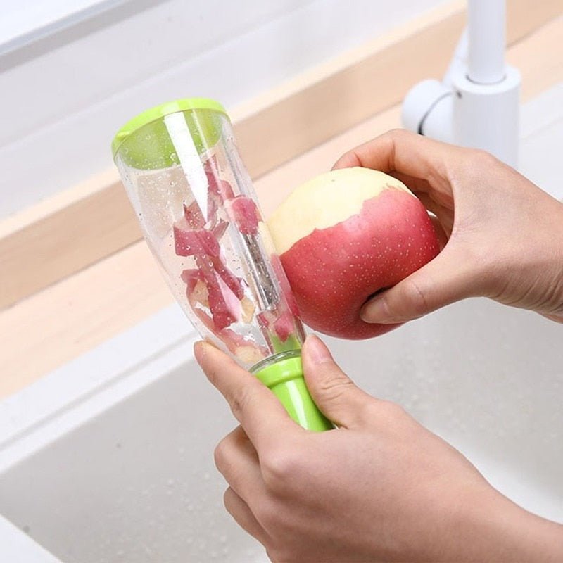 Food Peeler With Storage Container For Easy Food Preparation