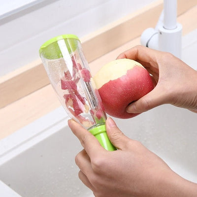 Food Peeler With Storage Container For Easy Food Preparation