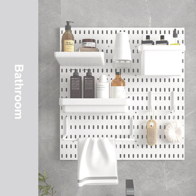Customizable Peg Board Wall Organizer Rack For Easy Storage
